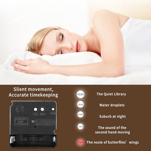 ACCSHINE Leuchtend Wanduhr Funkuhr Wanduhr Ohne Tickgeräusche Lautlos 25cm Quarz Modern Groß Batterie Wanduhr Einfach zu Lesen für Zimmer Zuhause KüChe Schlafzimmer Büro Schule (Leuchtend Wanduhr-A)
