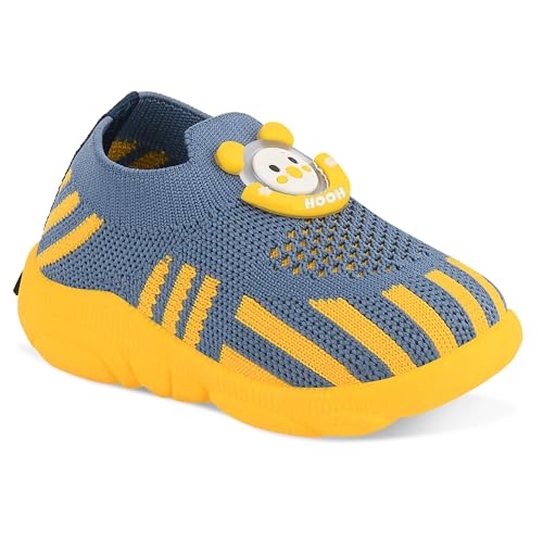Image of HOOH Baby Walking Shoes with Whistle Sound, Slip-on Knit Breathable Shoes for Baby Boys & Girls Upto 0 Months to 24 Months