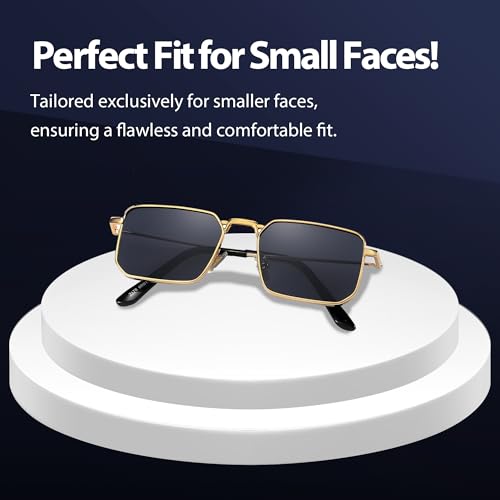 Naomi Rectangular Sunglasses Classic Retro Metal Frame Small Size UV400 UV Protection For Men And Women2