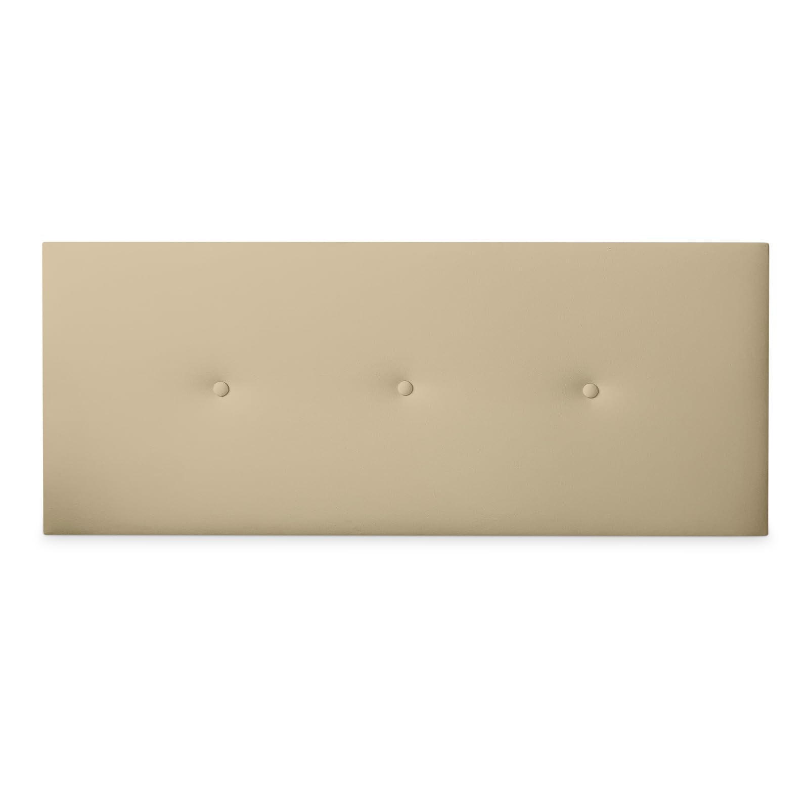 DUÉRMETE ONLINE - Testiera in ecopelle premium imbottita Sicilia, misure 160 x 60 cm (letto da 150 e 160) Beige
