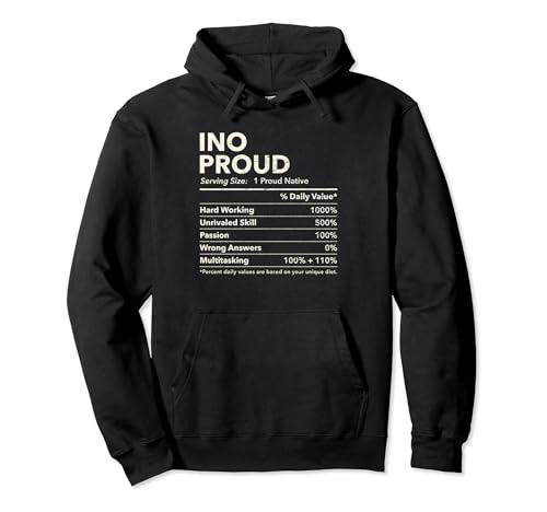 Ino, Virginia Proud Nutrition Facts Pullover Hoodie
