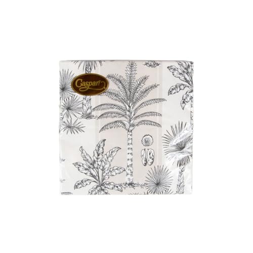 Servilletas de lino decoradas Southern Palms Caspari, el detalle ideal para bodas y banquetes 5