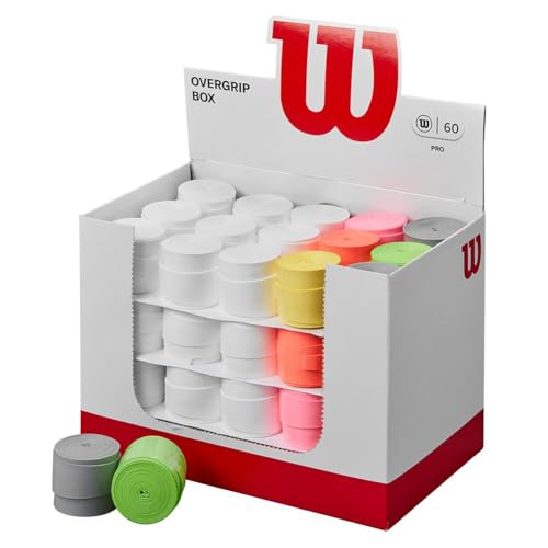 Wilson Pro Overgrip Assorted Box - 60 Pack, Assorted Colors