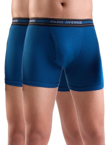 Image of Park Avenue Men Regular Fit Solid Pattern Pure Cotton Trunk Pack of 2