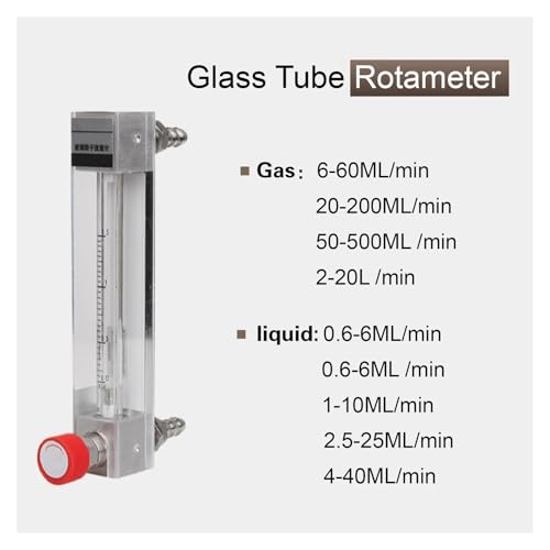 Débitmètre à rotor de haute précision en verre borosilicate