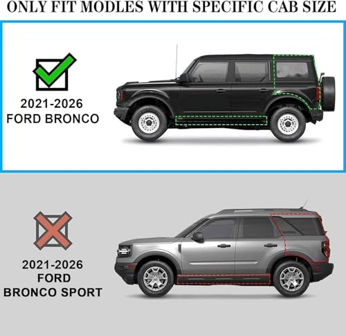 Estribos laterales acero inoxidable para Ford Bronco miniatura 3