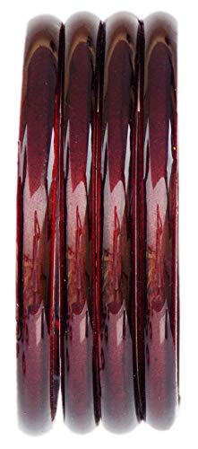 Jd'z Collection Indian Jewelry Glass Bangles For Women Bollywood Plain Glass Bangles Set Of 4P Traditional Costume Matching Bracelets Bangles For Women/Girls (Mehrun 2.6) #TOP3