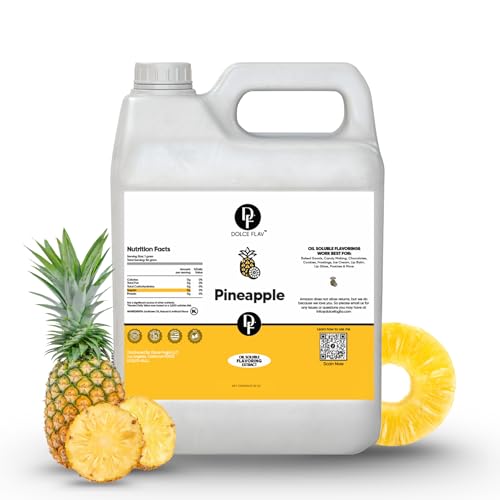 Dolce Flav Pineapple Flavoring Oil for Chocolate, Restaurant Size, 32 Fl Oz