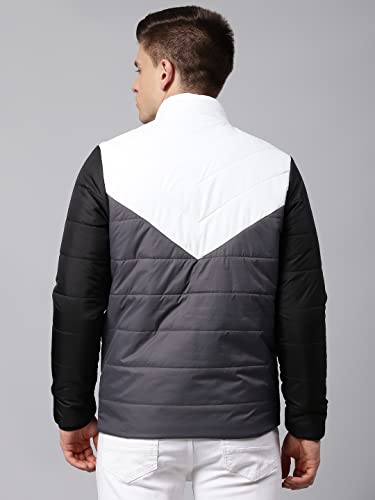 Image of Dennis Lingo Men's Long-Sleeve Color Blocked Puffer Jacket - 2 Pockets, Lightweight, and Water-Resistant, Casual Winterwear for Men