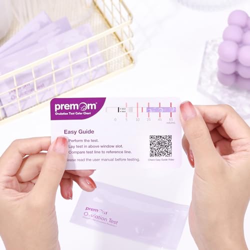 Premom Quantitative Ovulation Test Strips, Ovulation Predictor Kit With Smart Digital Ovulation Reader App, Numerical Ovulation Tests, 20 Lh Tests