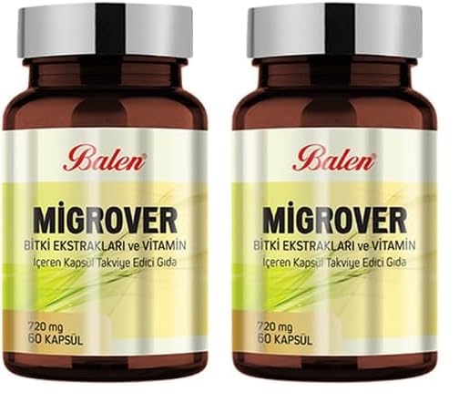 Balen Migrover Takviye Edici Gıda 720 mg 60 Kapsül (2 paketi)