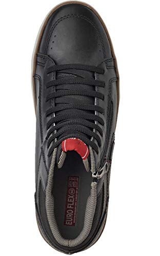 Kit Tenis Cano Médio e Sapatênis Masculino Zíper Leve Casual Cinza 39