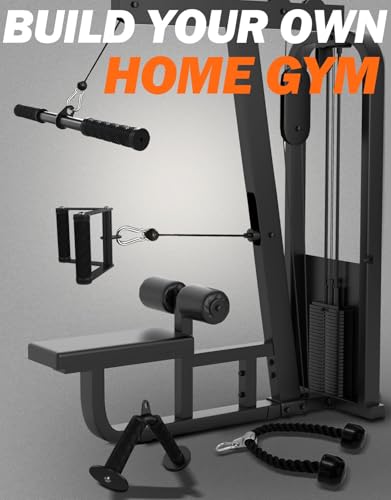 Fitarc Cable Machine Attachment Set, LAT Pulldown Attachments for Home Gym Equipment, Tricep Pull Down Attachment for Home Gym Accessories, LAT Pull Down Bar and Tricep Rope Cable Attachment - Thumbnail 4