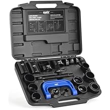 Orion Motor Tech Ball Joint Removal Tool Kit, 23pc Ball Joint Press & U Joint Removal Kit with Sockets and Universal Adapters, Heavy Duty Ball Joint Tool Set for Most 2WD 4WD Cars Trucks SUVs, Black