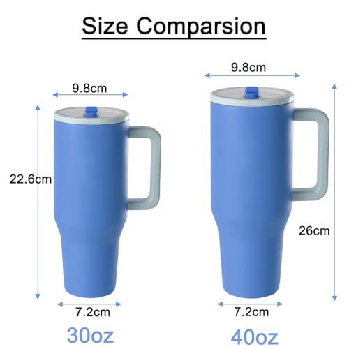 ZHUIYIWIN Tumbler with Folding Straw and Handle - Image 4