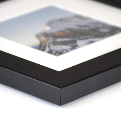 Marco De Fotos De Madera Negro Craig Frames – Tamaño 11″ – Simple Y Elegante Para Tus Recuerdos