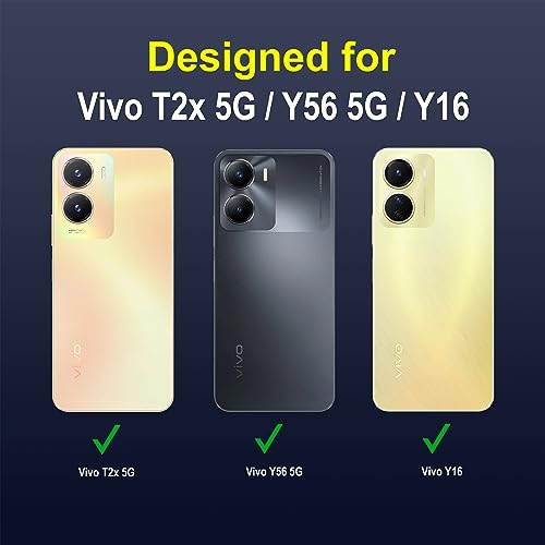 Image of amazon basics Back Case Cover for Vivo Y16 | Compatible for Vivo Y16 Back Cover | Liquid Silicon Magic Case with Camera Protection | Sapphire