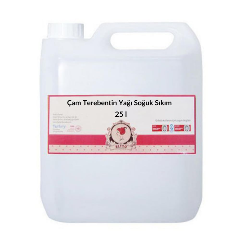 Elito Çam Terebentin Yağı Soğuk Sıkım 25 litre