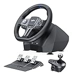 PXN - V9 Gen2 Racing Wheel - 270&900° Car Sim Steering Wheel, 3 Pedals, H Shifter, APP Support, Vibration Feedback - Gaming Steering Wheel for PC, PS4, Xbox One, Xbox Series X/S