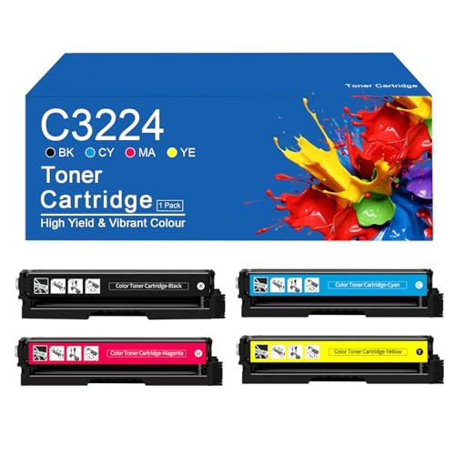 Cartouche de toner C3224 (noir, cyan, magenta, jaune) – C3210K0 C3210C0 C3210M0 C3210Y0 de remplacement pour imprimante Lexmark...