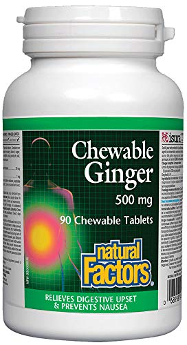 Natural Factors Chewable Ginger, 500 Mg, 90 Chewable Tablets #TOP30