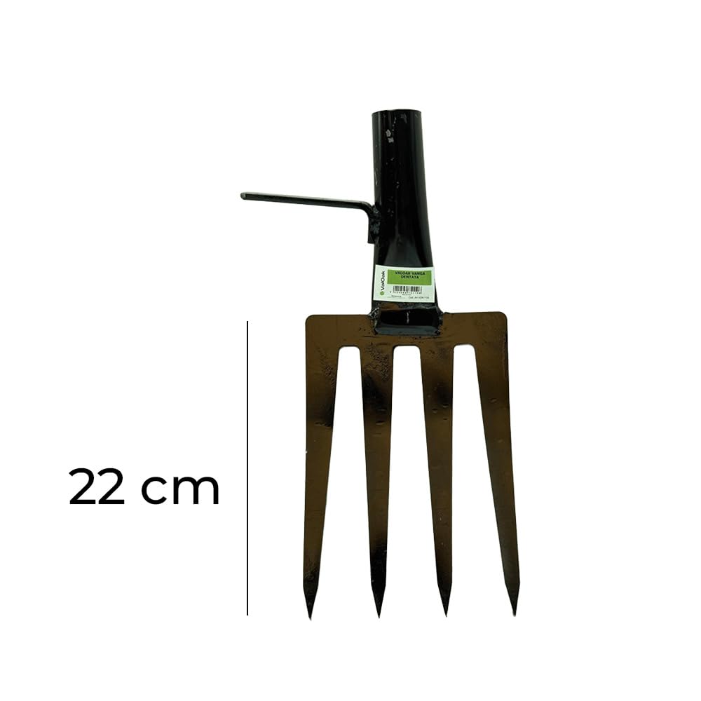 ValOak Vanga Dentata – Attrezzo Agricolo per Dissodare il Terreno con Lama 22 cm | Manico Escluso | Made in Italy