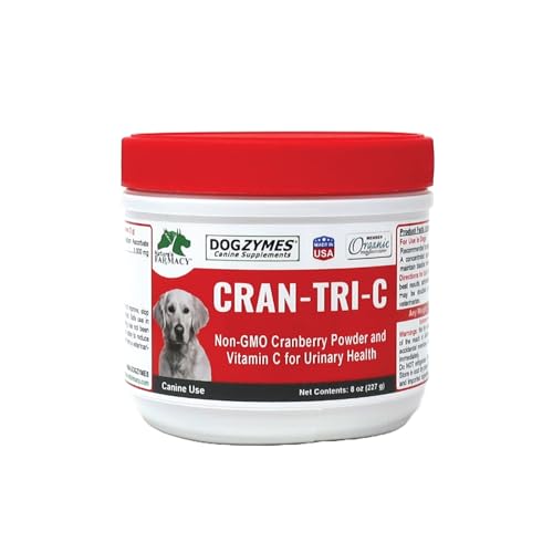 Dogzymes Cran Tri C Urinary Tract Support, Vitamin C Blend, 1418mg per Teaspoon (8 Ounce)