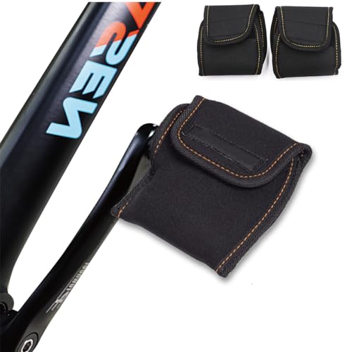 2 Pack Bicycle Pedal Covers Neoprene Pedal Sleeves Cushion Case for Bike Pedals Protection Against Damages and Scratches in Storage or Transit (Black)