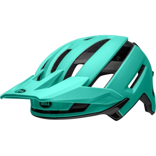 Bell Super Air MIPS - Casco esférico para bicicleta de montaña para adultos, color turquesa mate/negro, mediano (55-59 cm)