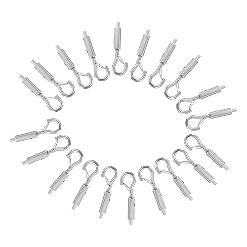 Tendeur inox pour câble de suspension et aménagement de jardin ou atelier lot de 20