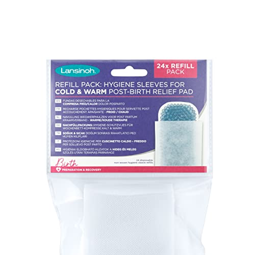 Lansinoh Nachfüllpackung Hygiene-Schutzvliese - 24 Stück - für Lansinoh Wochenbett-Kompresse Kalt & Warm