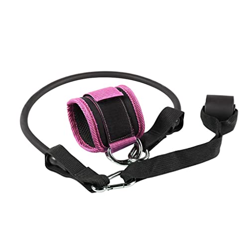 Latex Resist Band Ankle Buckle 3PCS Set Leg Muscle Trainer Hip Training Straps with Door Buckle Exercise Accessories