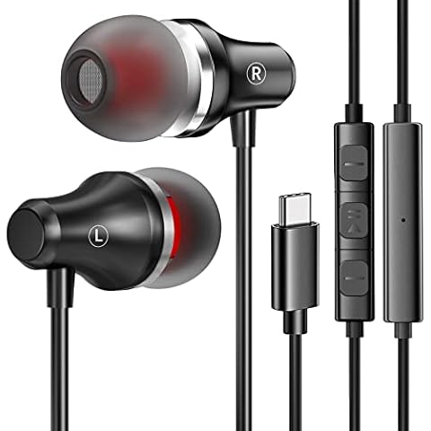 Auriculares estéreo tipo C con micrófono y cancelación de ruido Cover