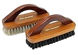  protectore Schuhbürsten 2er Set - EXKLUSIV Bügelgriff