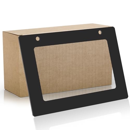 Black WPW10535776 Range Outer Door Glass Comptible with Whirlpool W10535776 3281028 AP6022733 PS11756070 EAP11756070 Electric Range Oven Outer Door Glass