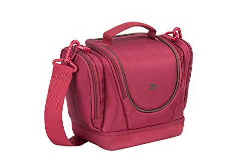 DSLR Spiegelreflextasche - Wasserabweisendes Case mit Antishock Boden und Schnellzugriff auf Kamera - Rot