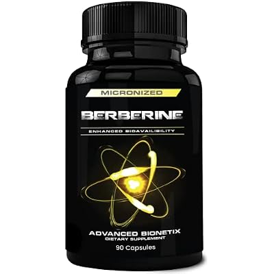 Advanced Bionetix 1500mg Advanced Bioavailability Micronized Berberine Supplement All Natural w/BerbeTalTM Support. 90 Total Capsules