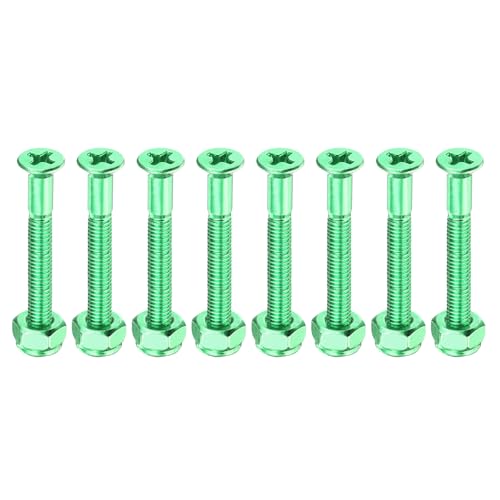 PATIKIL 1.5" Skateboard Mounting Hardware 8pcs Carbon Steel
