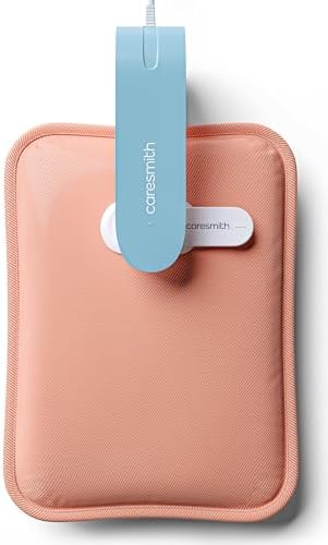 Caresmith Eon Premium Electric Hot Water Bag | Dual Insulation Silicon Technology Heating Pad | 6 Layers of Protection (Pearl Pink)