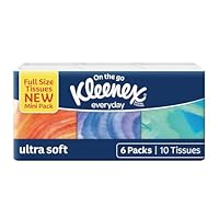 Kleenex Ultra Soft Pocket 3 Ply Facial Tissues (6 x 10 Pack)