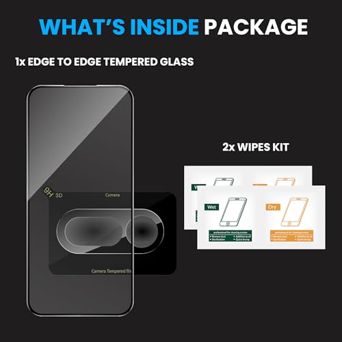 Image of FIRST MART Tempered Glass for Nothing Phone 4A with Black Camera Lens Protector & Installation Kit | HD Clear, Edge-to-Edge, Scratch Resistant, Case-Friendly | Pack of 1
