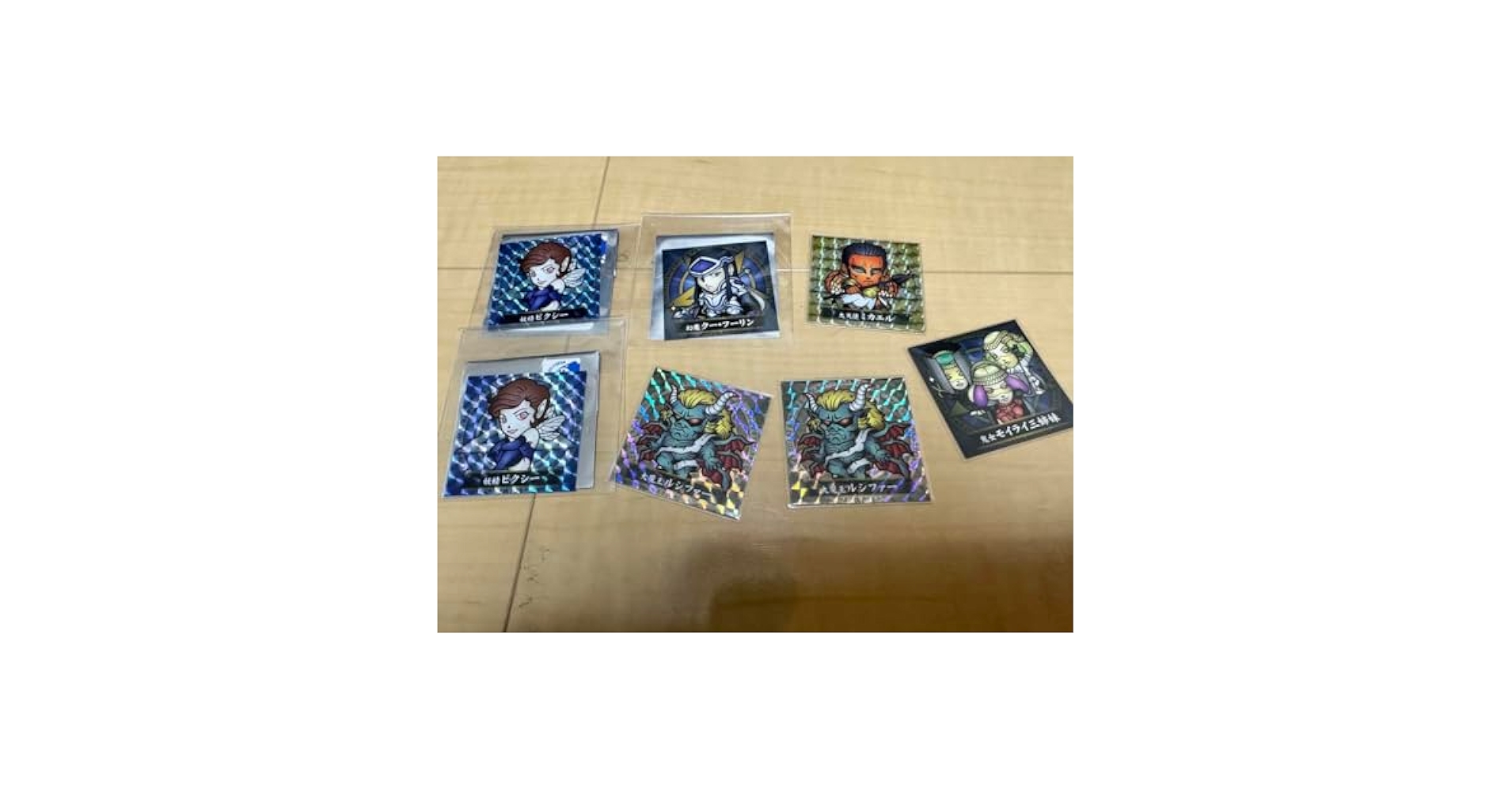 墓場の画廊　真・女神転生 悪魔召喚シール　1弾2弾フルコンプ24枚 真・女神転生/ブラインド 悪魔召喚シール (仲魔)全12種｜墓場の