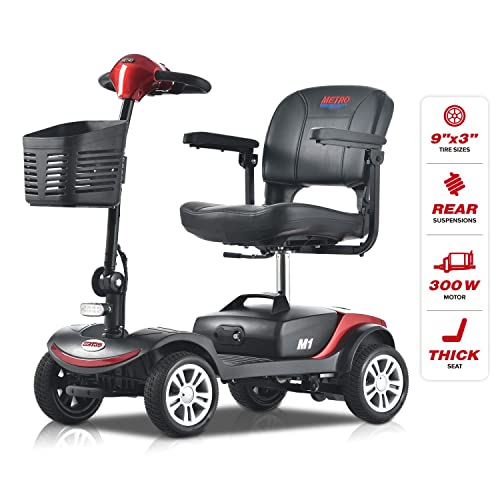 Folding Mobility Scooter For Seniors 4 Wheel Scooter For Adults Electric Medical Scooter Compact For Travel - Electric Powered Wheelchair Device - Compact Heavy Duty Mobile #TOP2