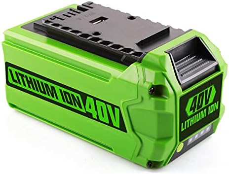 Powilling 40V 6.0Ah Replacement Lithium Battery for GreenWorks 29472 29462 Battery GreenWorks 40V G-MAX Power Tools 29252 20202 22262 25312 25322 20642 22272 27062 21242 (Not for Gen 1)