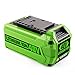 Powilling 40V 5.0Ah Replacement Lithium Battery for GreenWorks 29472 29462 Battery GreenWorks 40V G-MAX Power Tools 29252 20202 22262 25312 25322 20642 22272 27062 21242 (Not for Gen 1)