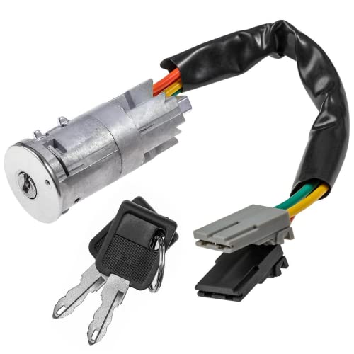 YAOPEI Cerradura de encendido Barril y llaves para Nissan Primastar Interstar Opel Vivaro Renault Trafic 7700765533 7701038365