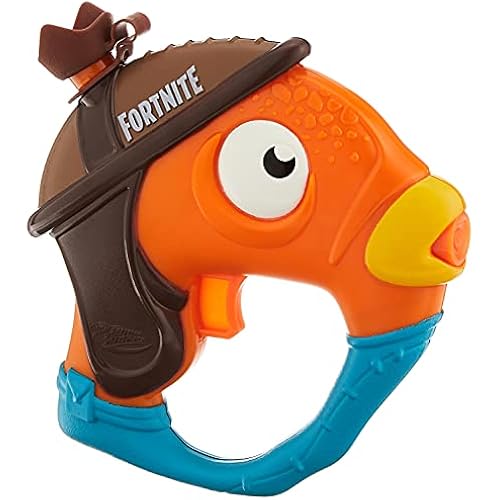 SUPERSOAKER Nerf Fortnite Fishstick Water Blaster - Fortnite Fishstick Character Design - Easy-to-Carry Micro Size - for Kids, Youth, Adults