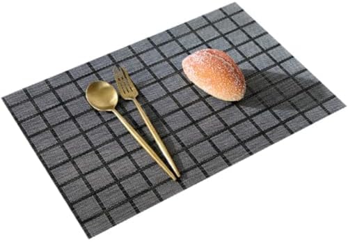Set de table en PVC noir résistant de qualité supérieure