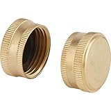 Fiskars Best Garden Brass 5/8 in. Hose End Cap (2-Pack) - 1 Each