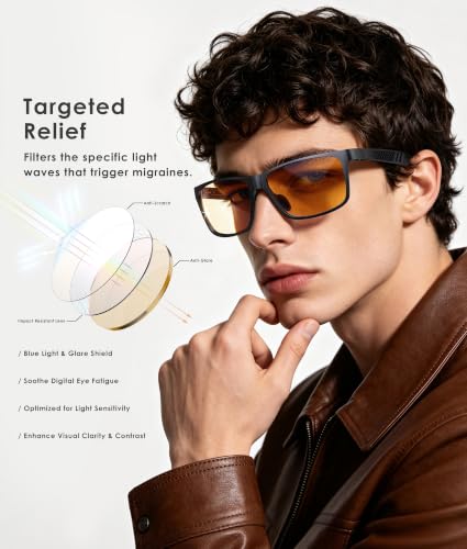Image of ANYLUV Blue Light Blocking Glasses Men Computer Gaming Glasses Lightweight Al-Mg Metal Anti Eyestrain Eye Protection